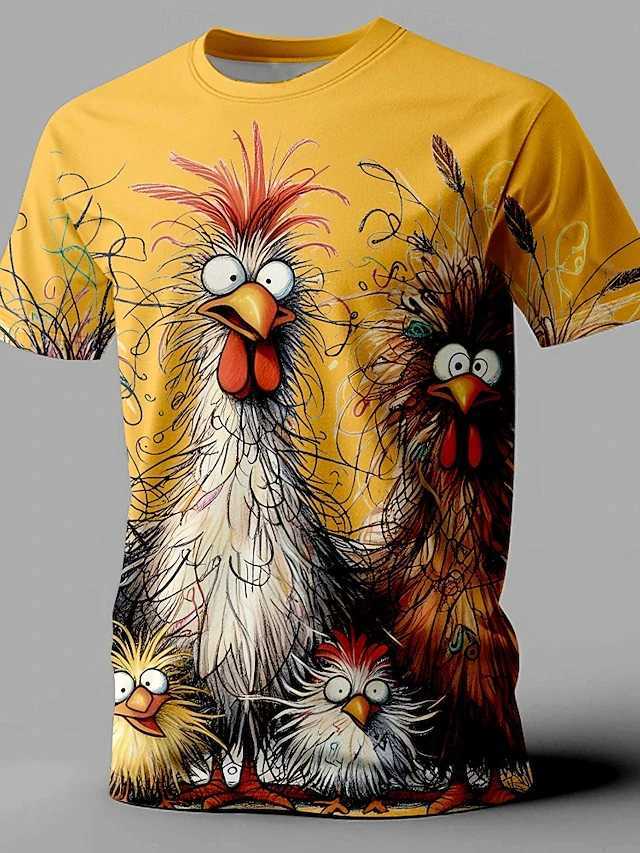 Retro Fashion Latest Mens T-shirt Casual Personality Cool 3D Print T-shirt Summer Outdoor Sports Short Sleeve Large Top MensXJ250117