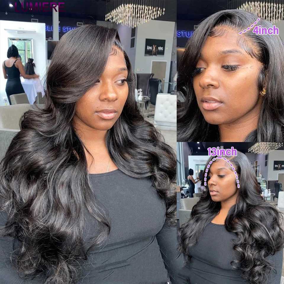 Body Wave Human Hair Bundles With 4X4 13x4 HD Lace Frontal Clo With Bundles Brazilian Hair Weavings Extensions 3/4 BundlesXJ250120