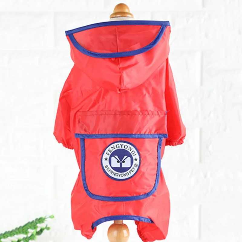 Reflective Rain Coat Pet Dog Waterproof Raincoat Jumpsuit Hooded Waterproof Jackets Small Dog Outdoor Clothes Pet SuppliesXJ250121