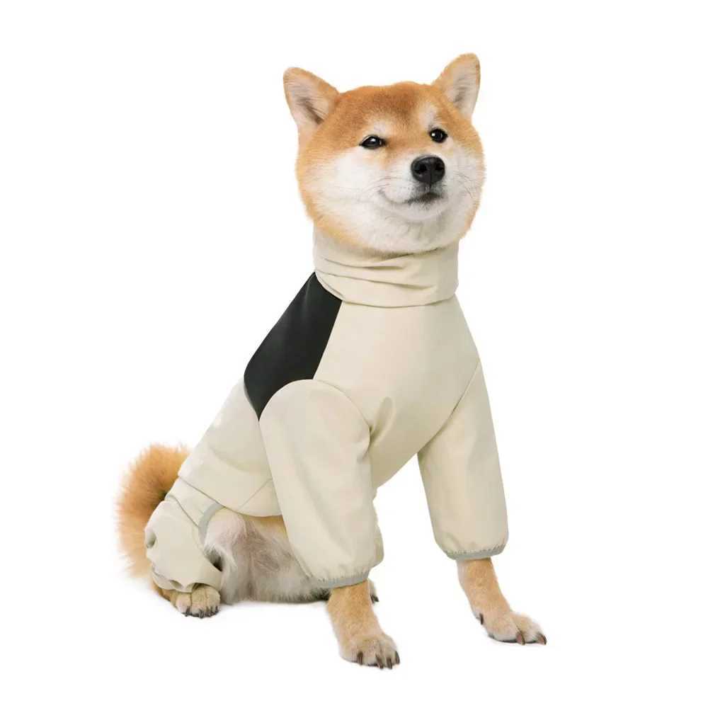 Medium And Large Dog Raincoat Labrador Golden Retriever Shiba Lnu Four Feet Waterproof Dog Clothes Anti Storm Coat Pet RaincoatXJ250121