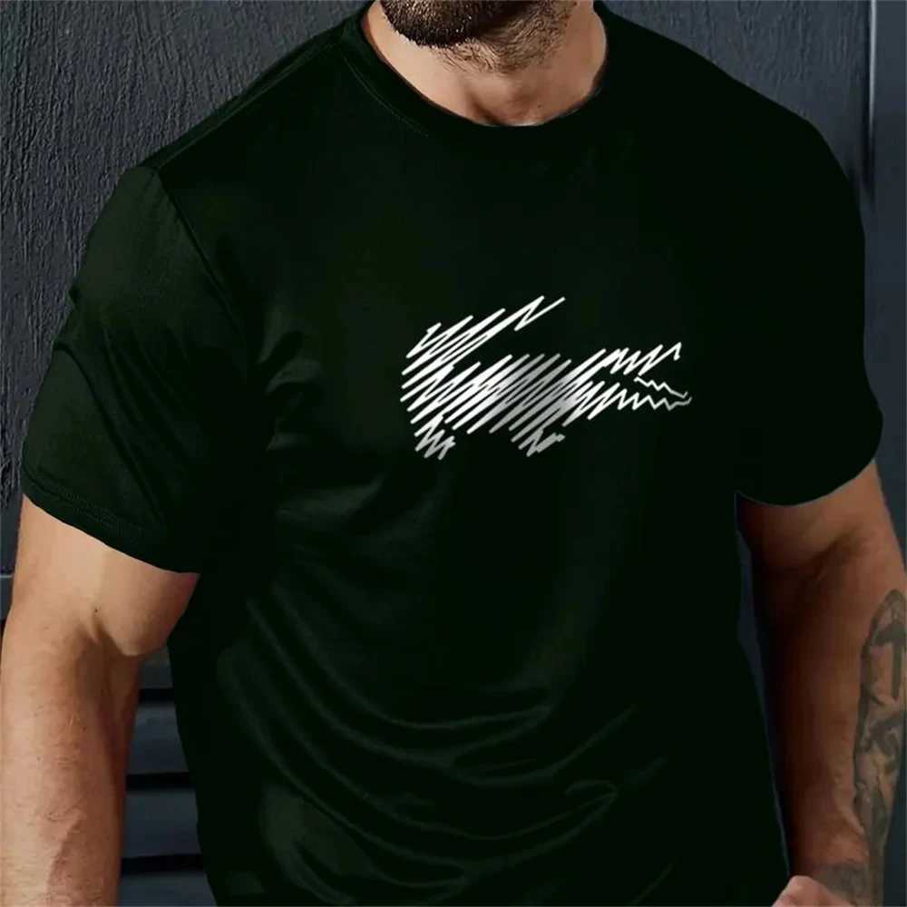 Men T Shirt Crocodile Pattern Casual Male Fashion Short Sleeve T-Shirt 3d Printed Tees Outdoor Oversized Mens Clothing 2024 TopXJ250117