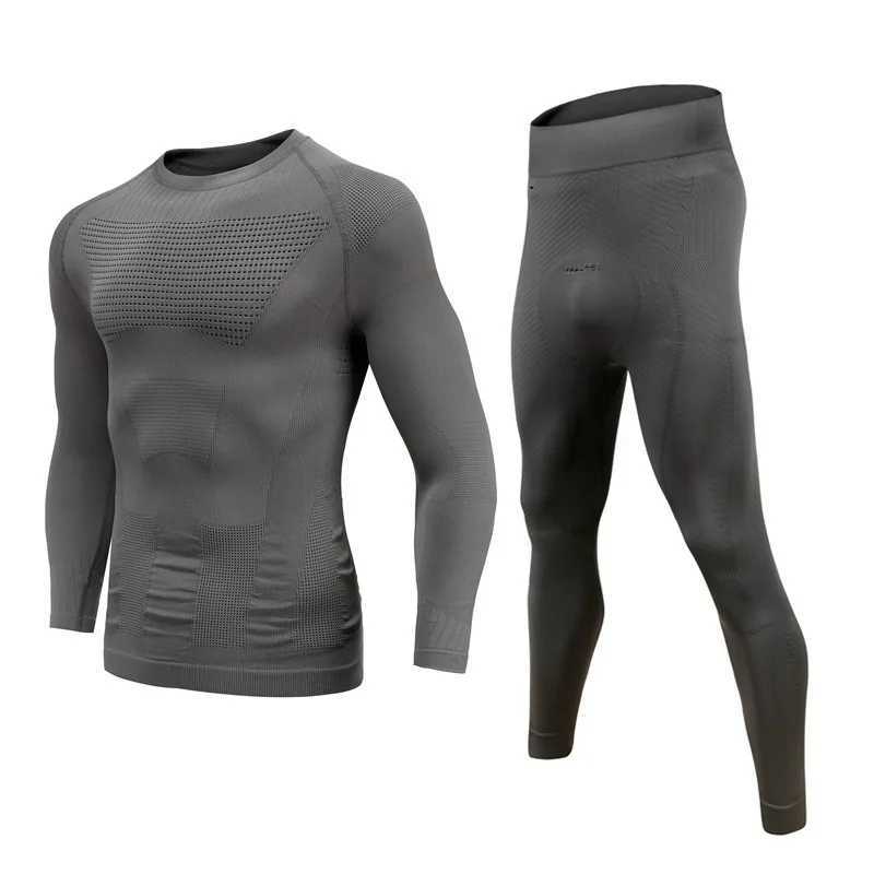 Mens Thermal Underwear Set Winter Base Layer Sport Long Johns Top Bottom Suit Compression Cold Weather Gear for Skiing X250129