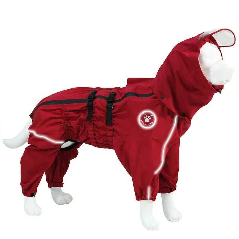 Waterproof Dog Rain Jacket Dog Jumpsuits And Rompers Reflective Dog Rain Coat Autumn Winter Rain Dog Clothes Raincoat For DogsXJ250121
