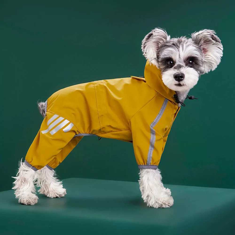 Dog Raincoat Reflective Waterproof Pet Clothes for Chihuahua Maltese Rain Coat Small Medium Dogs Jumpsuit Raincoat Puppy OutfitsXJ250121