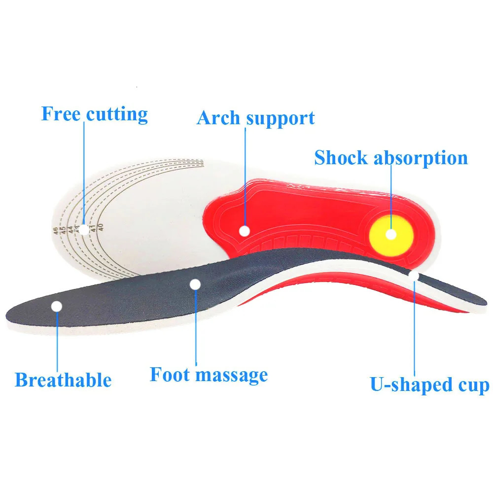 Ortic Insole Arch Support Flatfoot Orthopedic Insoles For Feet Ease Pressure Of Air Movement Damping Cushion Padding Insole 250120
