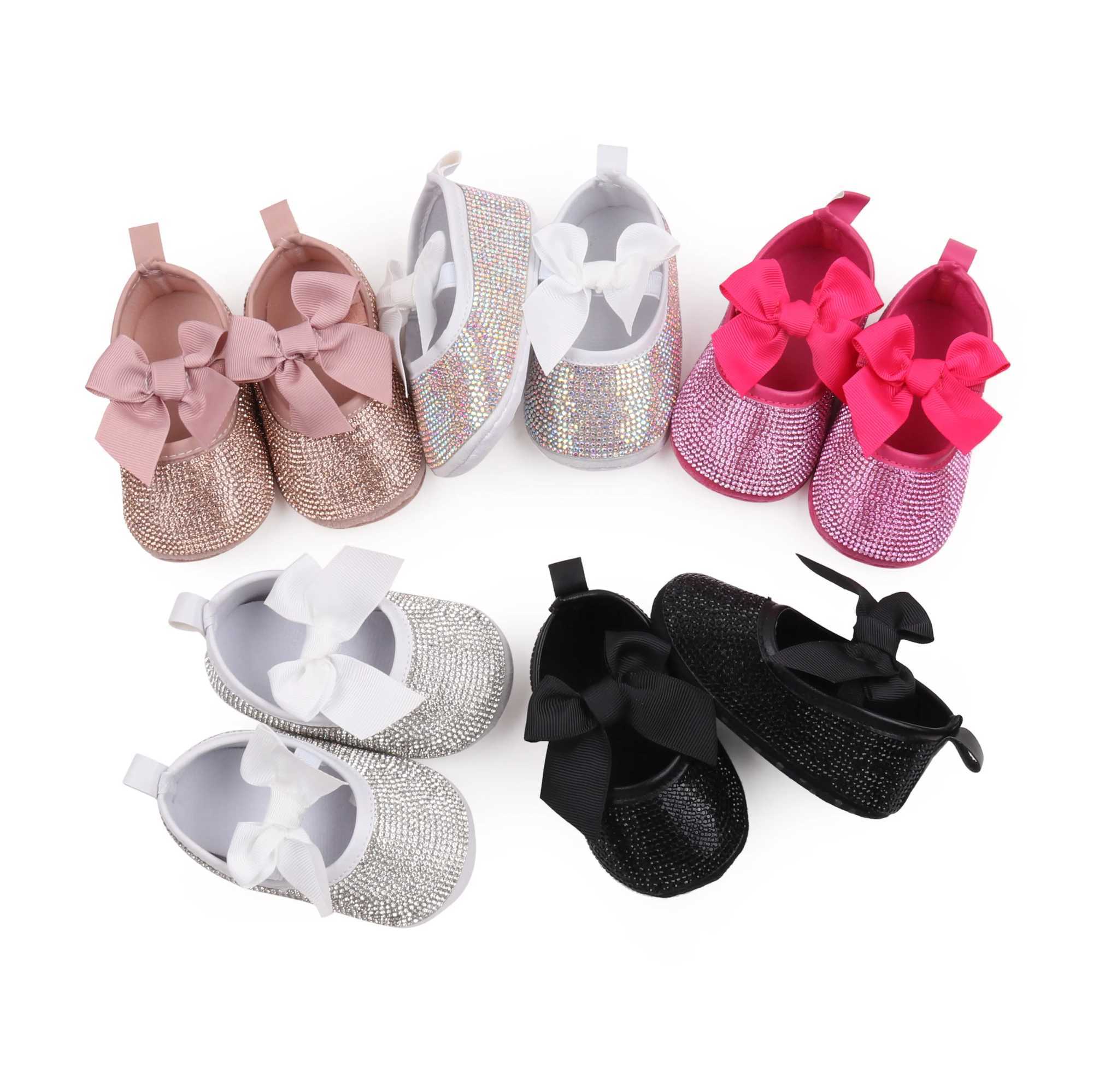 Baby Beautiful Shoes High Quality Newborn Toddler Girls Sneaker Spring and Summer Sandals Cute Bowknot Shiny Diamonds BBW3204 X250129