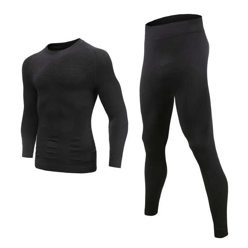 Mens Thermal Underwear Set Winter Base Layer Sport Long Johns Top Bottom Suit Compression Cold Weather Gear for Skiing X250129