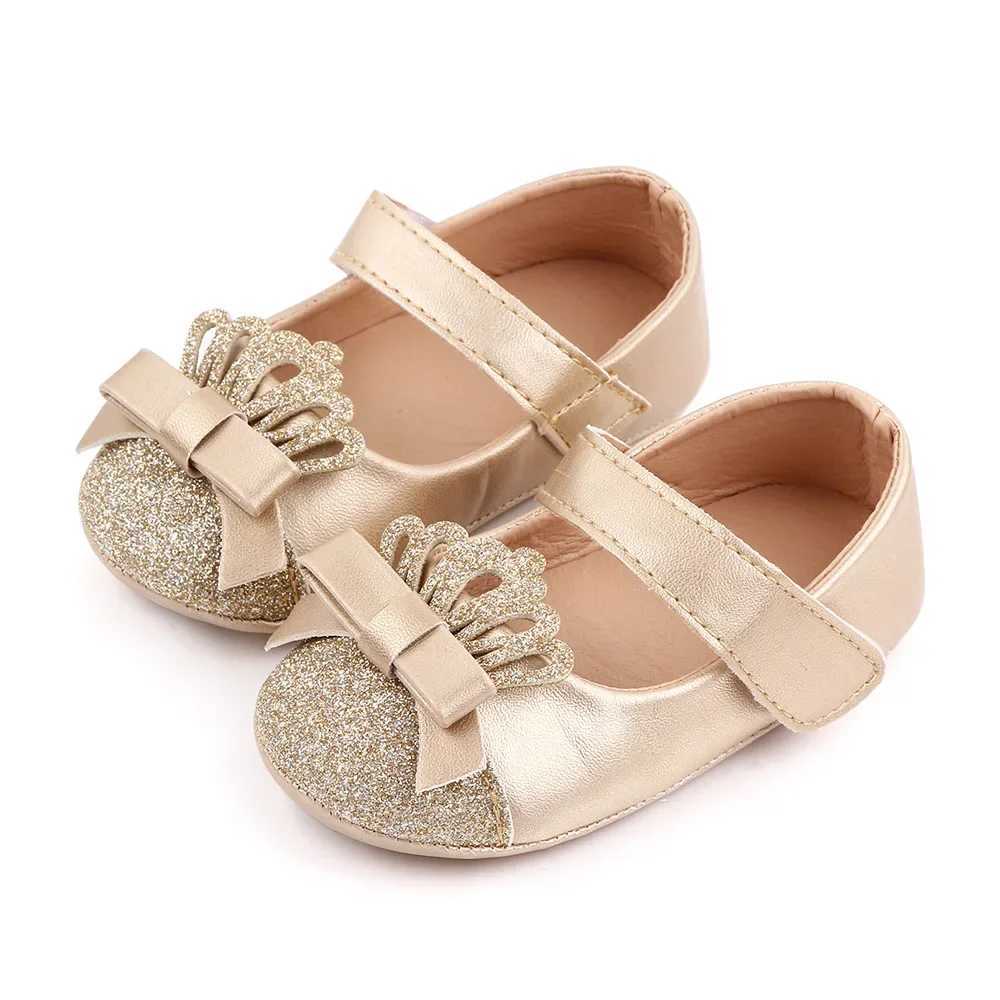Baby Girl Shoes Cute Crown Soft PU Mary Jane Shoes Anti-slip Sole Spring Summer Sandals for Baby Girl New Fashion X250129