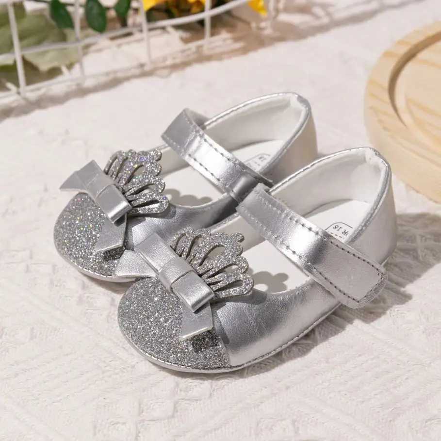 KIDSUN Spring and Autumn Newborn Baby Shoes Casual Dress Shoes Anti slip PU Leather Party Wedding Princess Baby Shoes 0-18M X250129