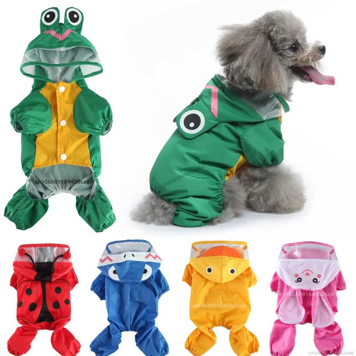 Puppy Raincoat Waterproof Dog Clothes Chihuahua Schnauzer Rain Coat for Small Dogs Jumpsuit Reflective Raincoat Dogs AccessoriesXJ250121