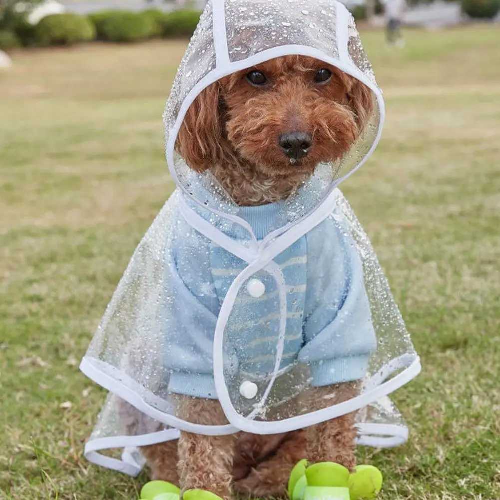 Lightweight Pet Raincoat Transparent Outdoor Pet Dog Rain Jacket Innovative Dog Rainwear Pet Rain Gear Rain SupplyXJ250121