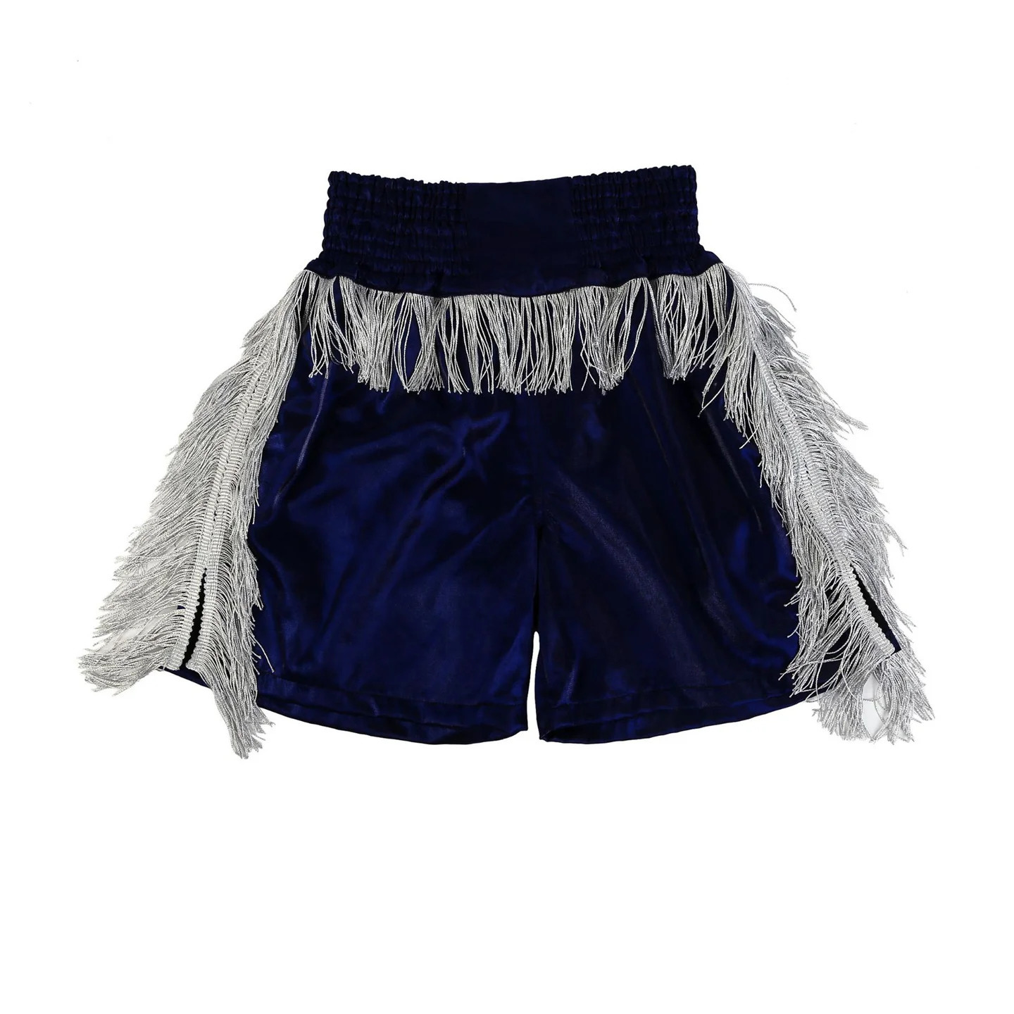 Customized Blank Tassel Muay Thai Shorts Relay Adult and ren Boxing Gym MMA Sanda Fighting Training Half Pants 250109