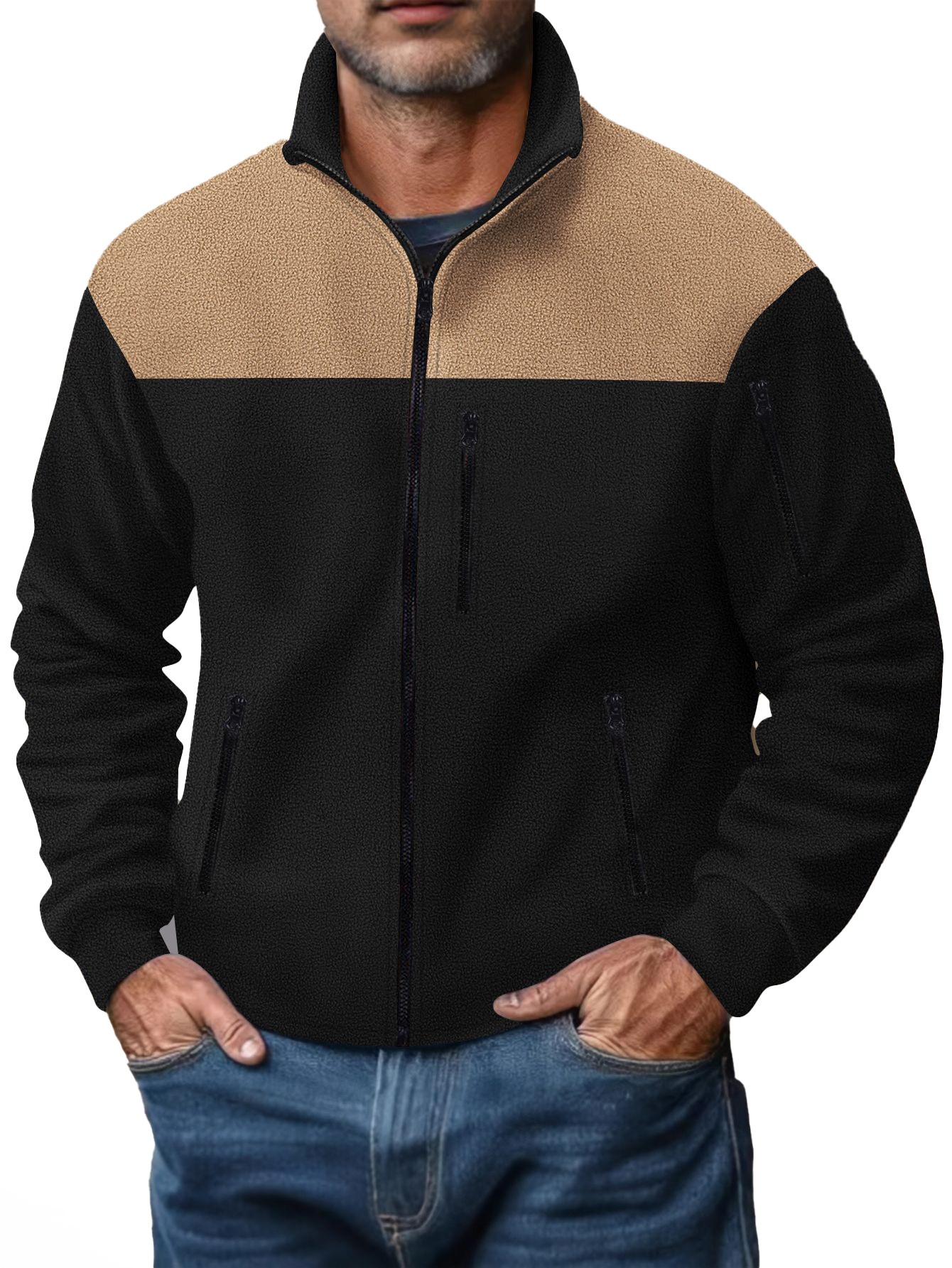 Wholesale Fleece Oversize Hoodie Heavyweight Men Vintage Zip Up Pullover Hoodies For Men Clothes Fashion Sweatshirt Tops