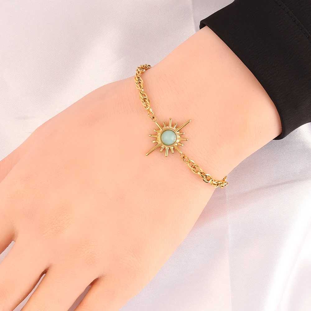 18k Gold Plated Stainless Steel Pendant Bracelet Wen Fashion 316L Bracelets Layer Chain Charm Bracelets Jewelry Gifts X250129