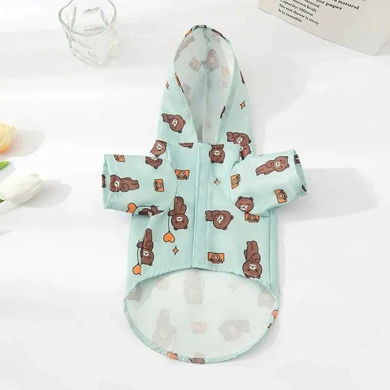 Small Dog Raincoat Summer Short Sleeve Dog Waterproof Clothes Puppy Coat Dog Raincoat Outdoor Coat Bichon Schnauzer WelshXJ250121