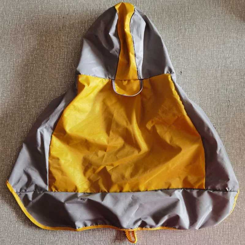 Summer New Dog Colored Raincoat Outdoor Two Legged Waterproof and Dustproof Pet Raincoat Large Medium Dog Corgi Cool Pet ApparelXJ250121
