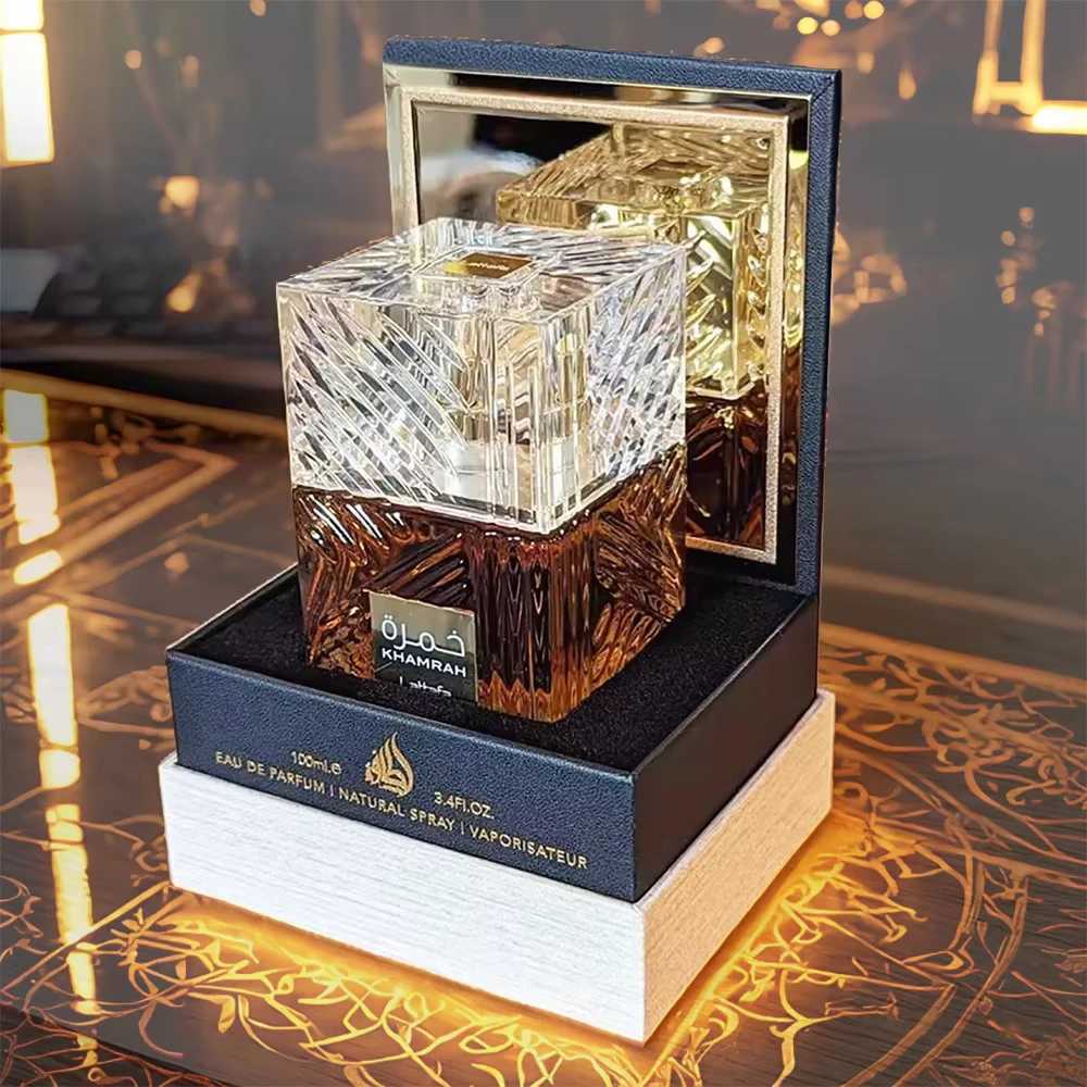 100ml Original Arabia Men Perfume Khamrah Cologne Wood Scent Spray Perfumes High Quality Unisex Long Lasting Portable FragranceXJ250117