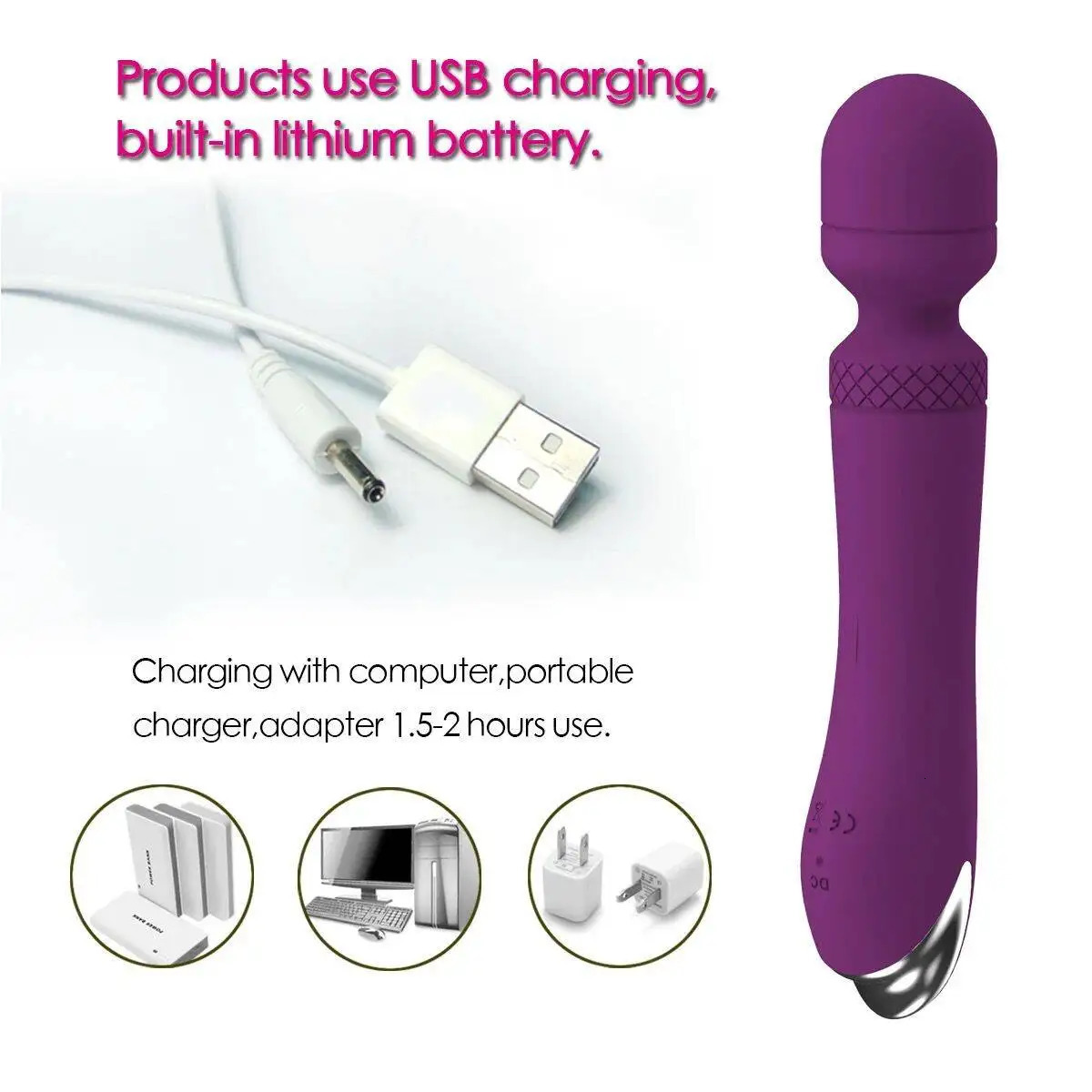 selling powerful electric personal wand massager for women vibrator 250114