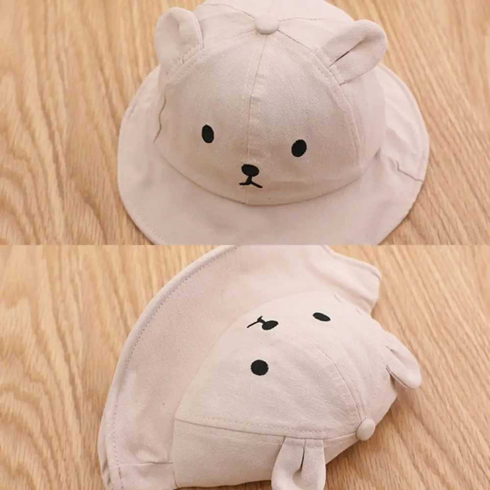 New Cute Summer UV Protective Sunscreen Hat Portable Breathable Childrens Fishermans Hat M250121