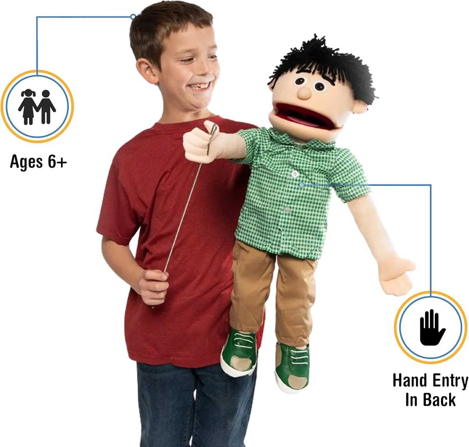 KennyPeach BoyFull BodyVentriloquist Style Puppet X250129