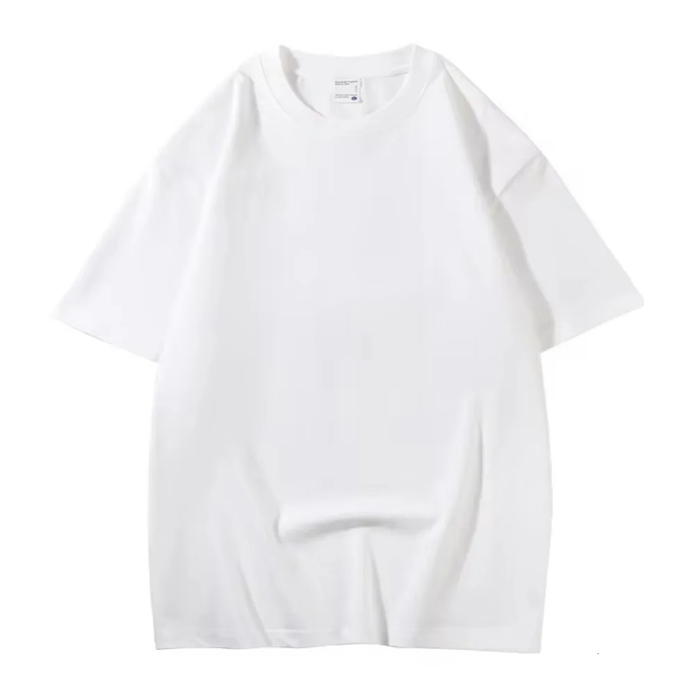Cotton Tshirt Mens Summer Breathable Short Sleeved Top Casual Sports Round Neck Loose Plain Father Gift 250122
