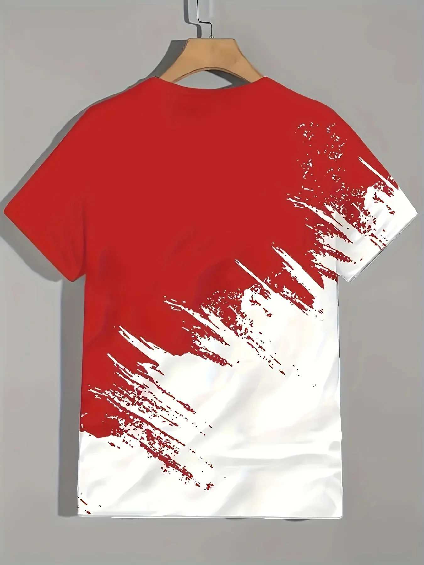 Patchwork Pattern Print Clothes Men Designer Mens T-shirts Mens Summer Clothes Short Sleeve Tee Simple Shirts Graphic Tee TopsXJ250117