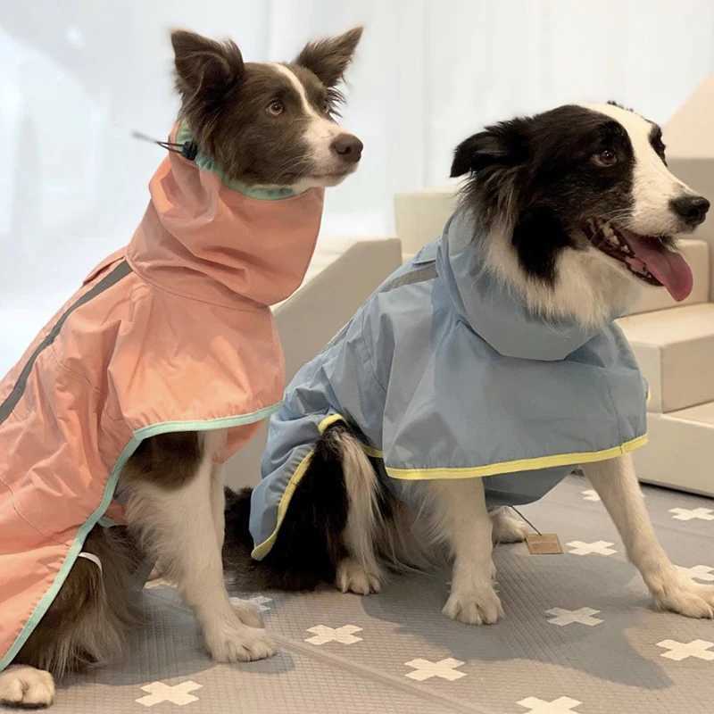 Reflective Dog Raincoat Traction Rain Coat Waterproof Windproof Cat Jacket for Medium and Large Dog Clothes JumpsuitXJ250121