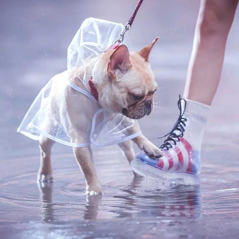 Dog Raincoat Waterproof Transparen Rain Coat Pet Outdoor Clothes for Small Medium Dogs French Bulldog Puppy Cat macotas OutfitsXJ250121