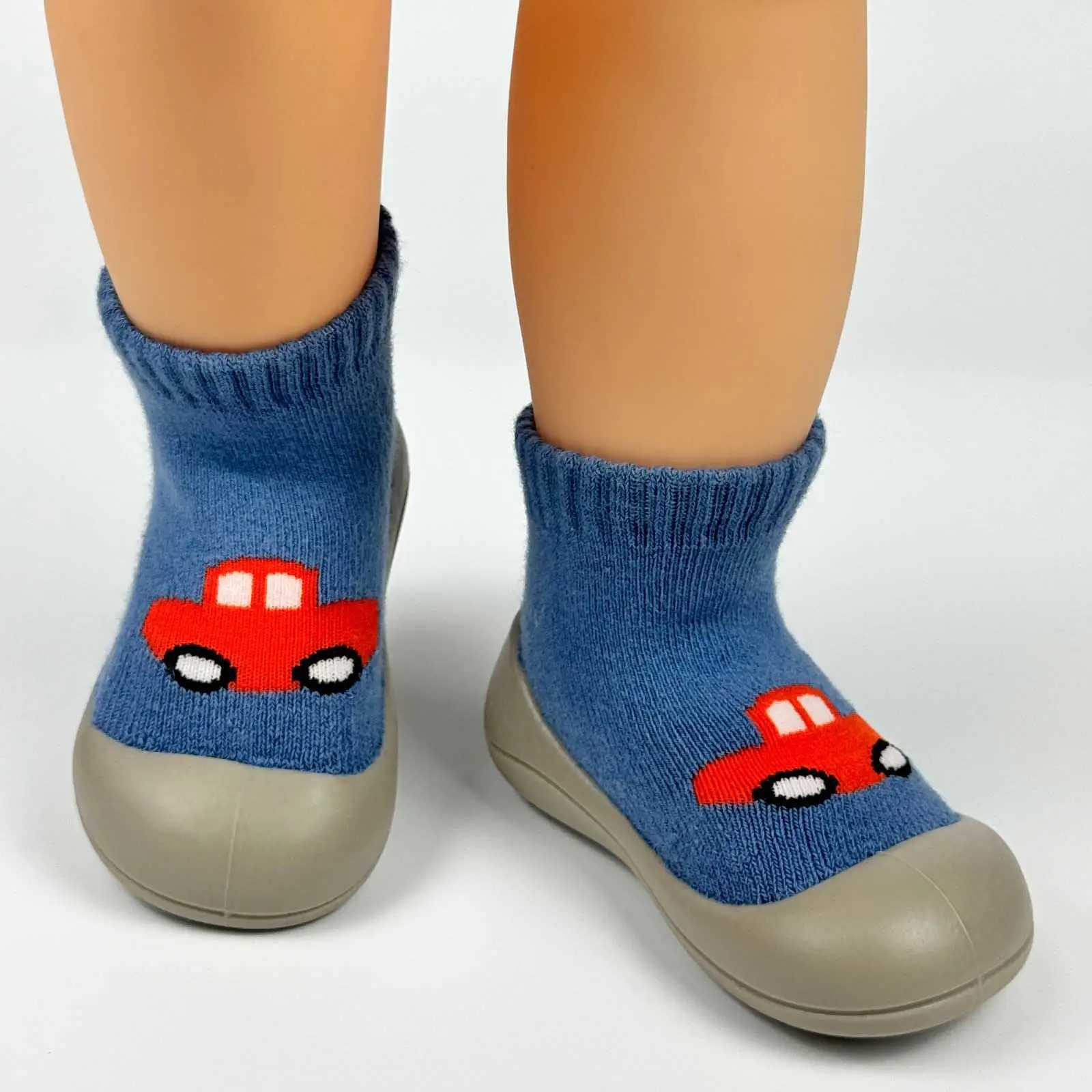 Baby Toddler Socks Shoes Non-Slip Infant First Walking Shoes Soft Rubber Sole Newborn Slippers Boys Girls Cartoon Indoor Floor S X250129