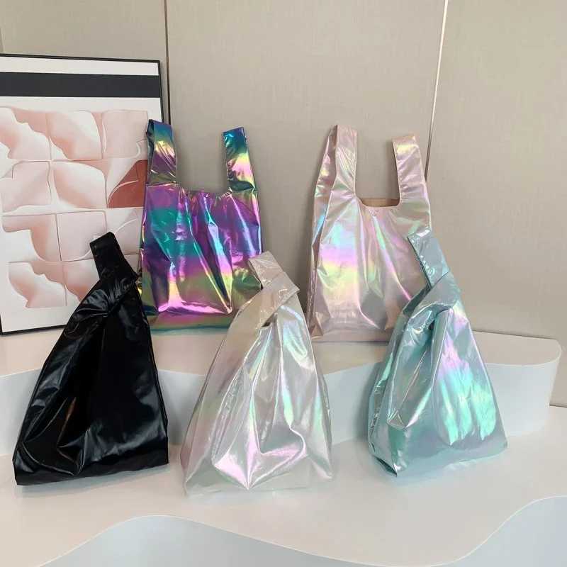 Aurora Color PU Large Capacity Simple Shoulder Bag 2025 Fashion New Style Matching Super Cool Fashion Womens Handbag T250118