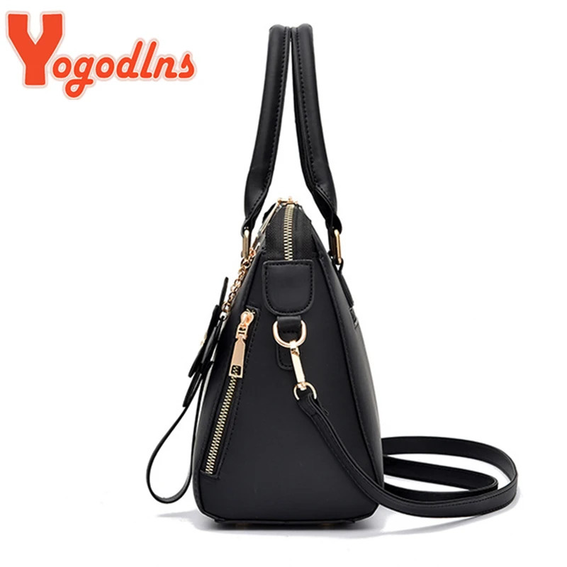 Yogodlns Embroidery Handbag For Women PU Leather Tassel Crossbody Bag Handle Female Shoudler 250122