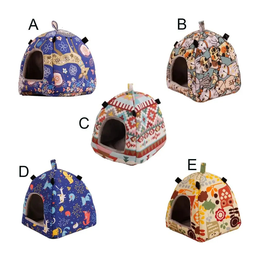 Bird Nest Winter Bed House Shed Hanging Hammock Cage Tent Plush Hamster Hideaway 250121