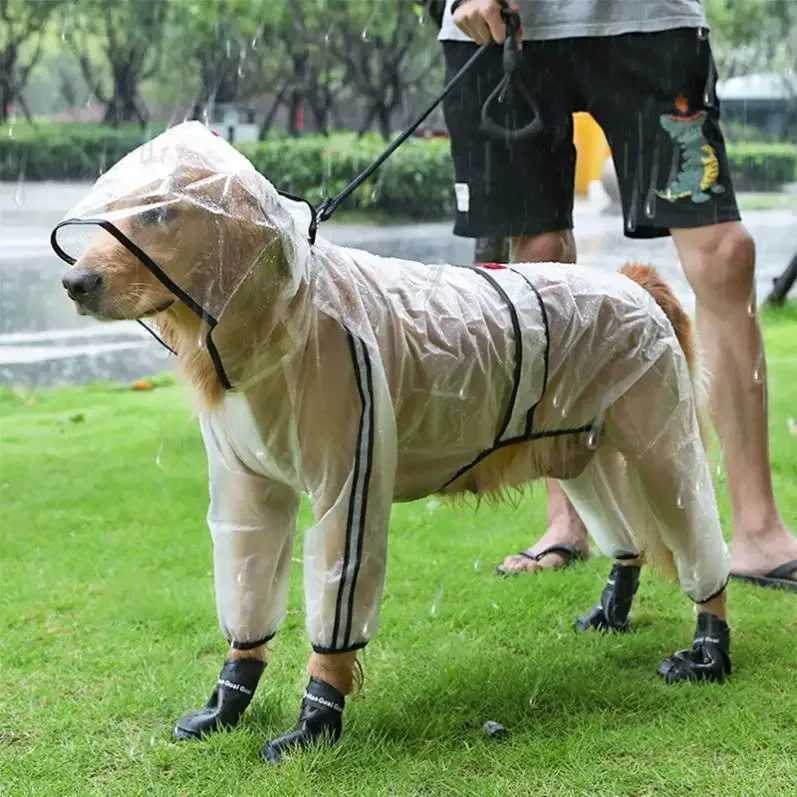 New Clear Pet Raincoat Rain Jacket Waterproof Pet Coat for Samll Medium Dogs Teddy Shiba Dog Poncho Outdoor Walking Pet ClothesXJ250121