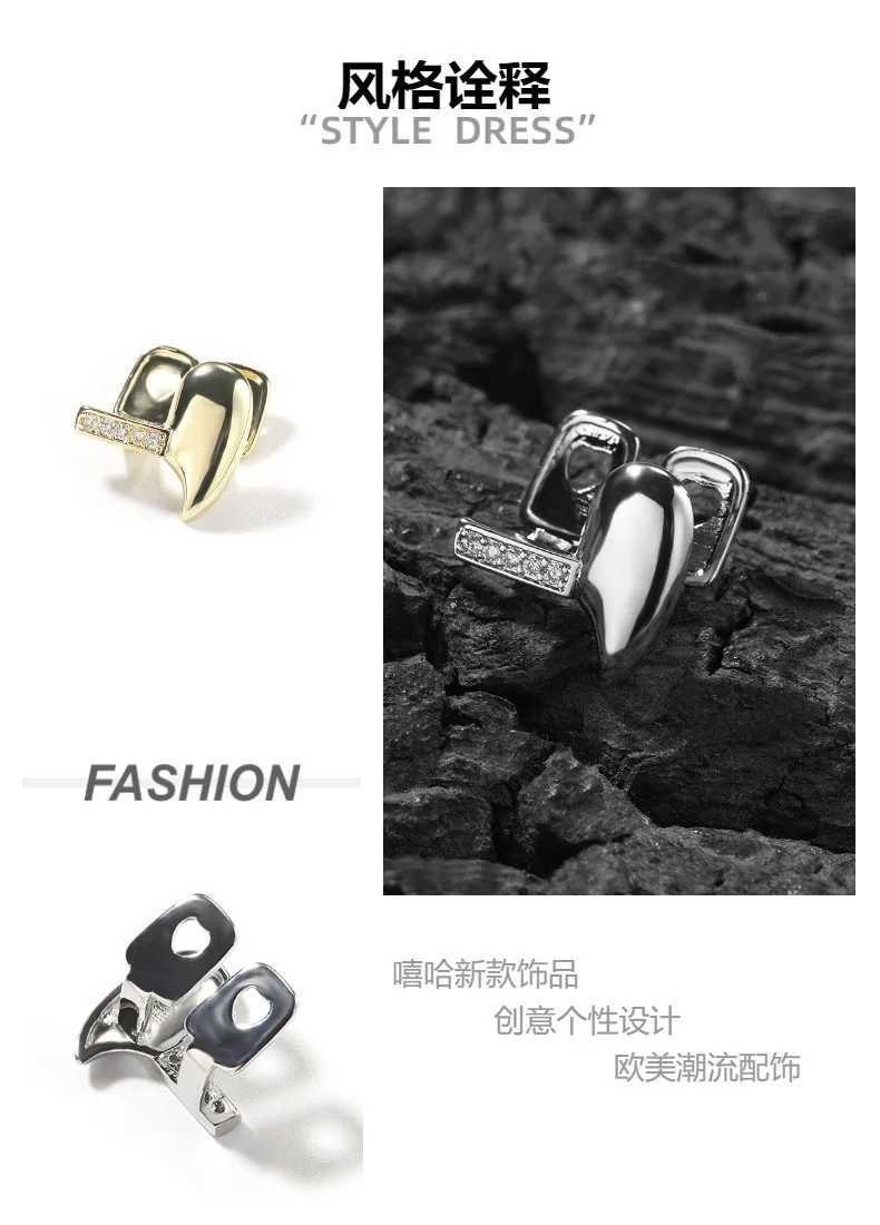 1PC New Shape Iced Out Teeth Grillz Hip Hop Top Bottom Grills Dental Mouth Punk Teeth Caps Cosplay Party TG116XJ250114