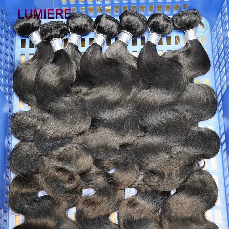Body Wave Human Hair Bundles With 4X4 13x4 HD Lace Frontal Clo With Bundles Brazilian Hair Weavings Extensions 3/4 BundlesXJ250120