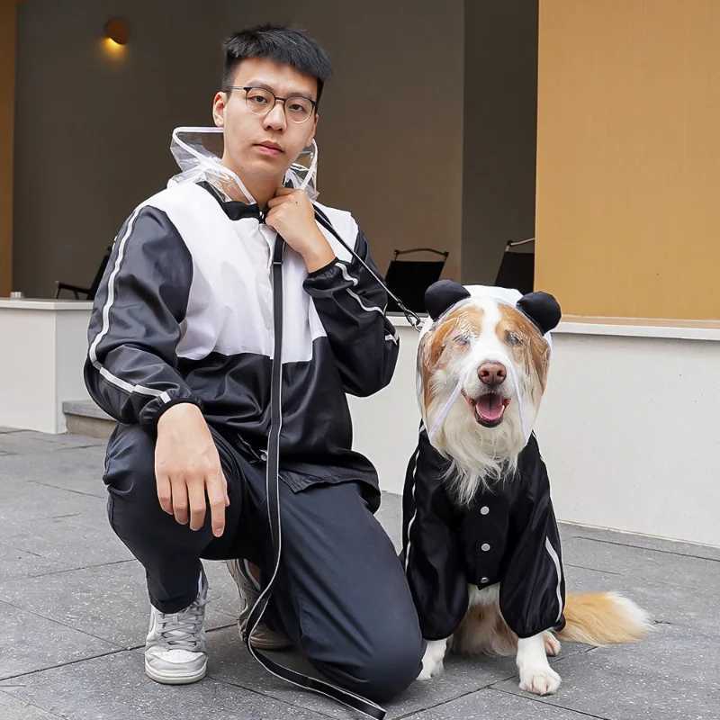 1PCS Pet Dog Raincoat Fashion Dinosaur Frog Style Jumpsuit Waterproof Dog Jacket Puppy Water Resistant Clothes for Dogs Pet CoatXJ250121