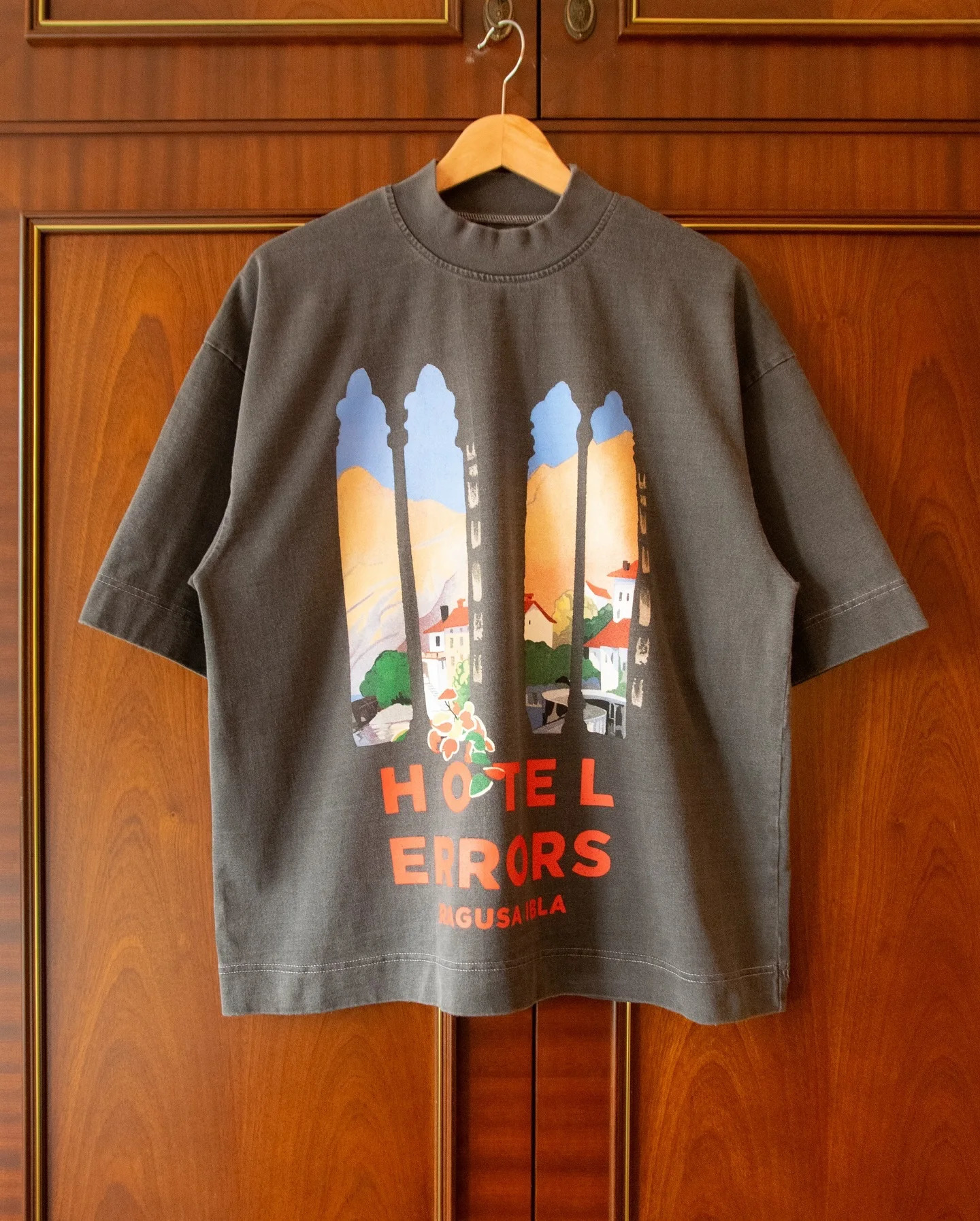 Letter Print High Quality Weight Tees Harajuku Oversized Men Women Washed Cotton T Shirts Retro Fashion Short Sleeved Streetwear 250122