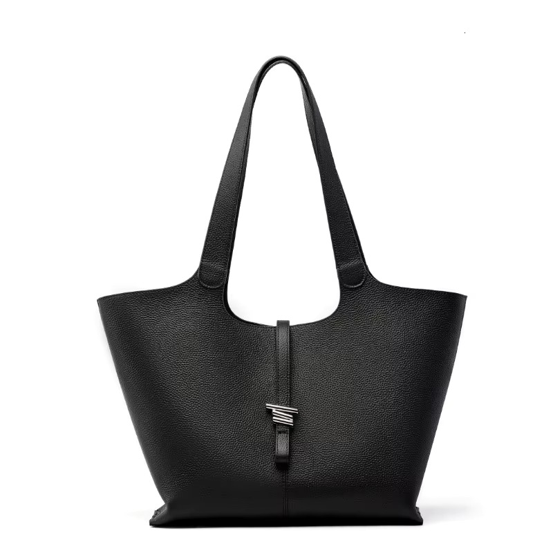 Top Layer Cowhide Women's Tote Large Capacity Commuter Hand-Held Genuine Leather Shoulder Bag