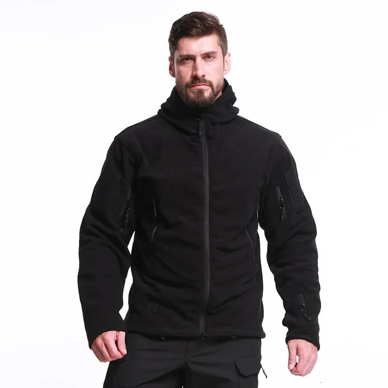 Hiking Jackets Windproof Thermal Hunting Clothes Fleece Windbreaker Winter Softshell Jacket Men Tactical Suit Military Camping 250122