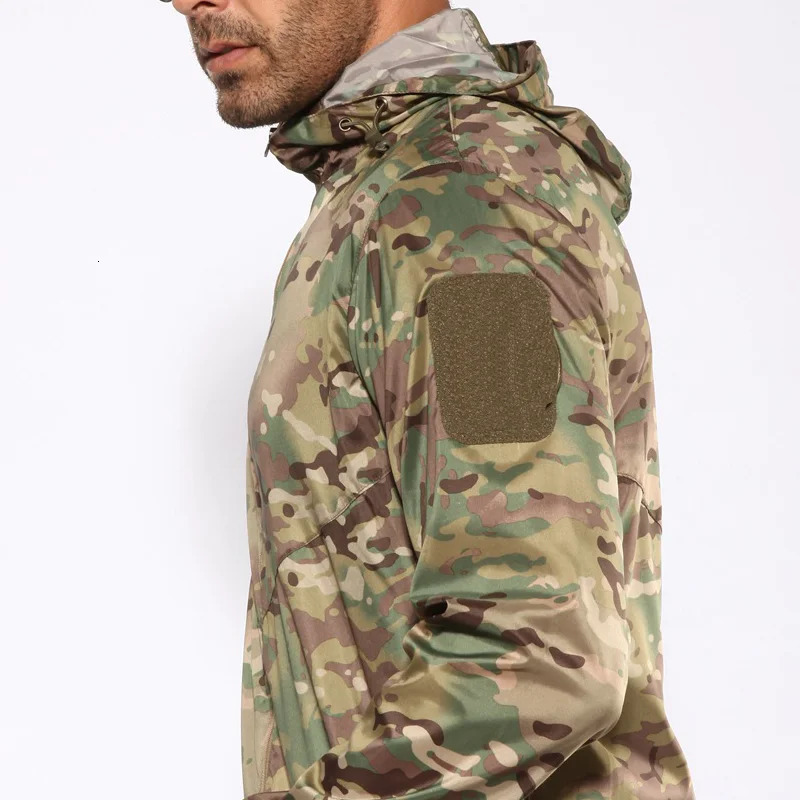 Camouflage Tactical Skin Jackets Men Ultra Light Quick Dry Combat Waterproof Coat Military Summer Fishing Suit Camping Clothing 250122