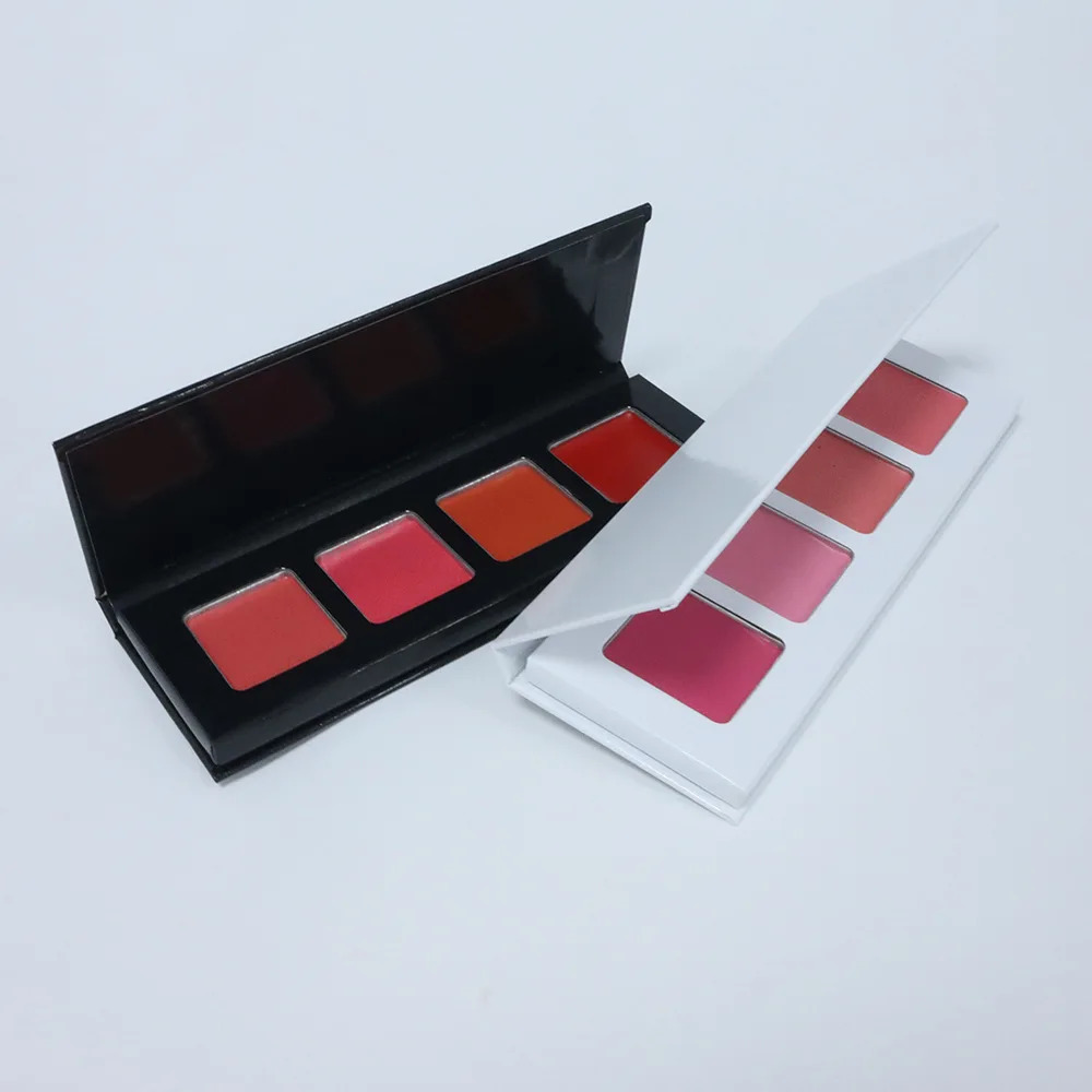 Customized Pink Blush Matte Cream Rosy Blush Makeup Pan Long Wearing High Pigment Orange Blush Palette 250121