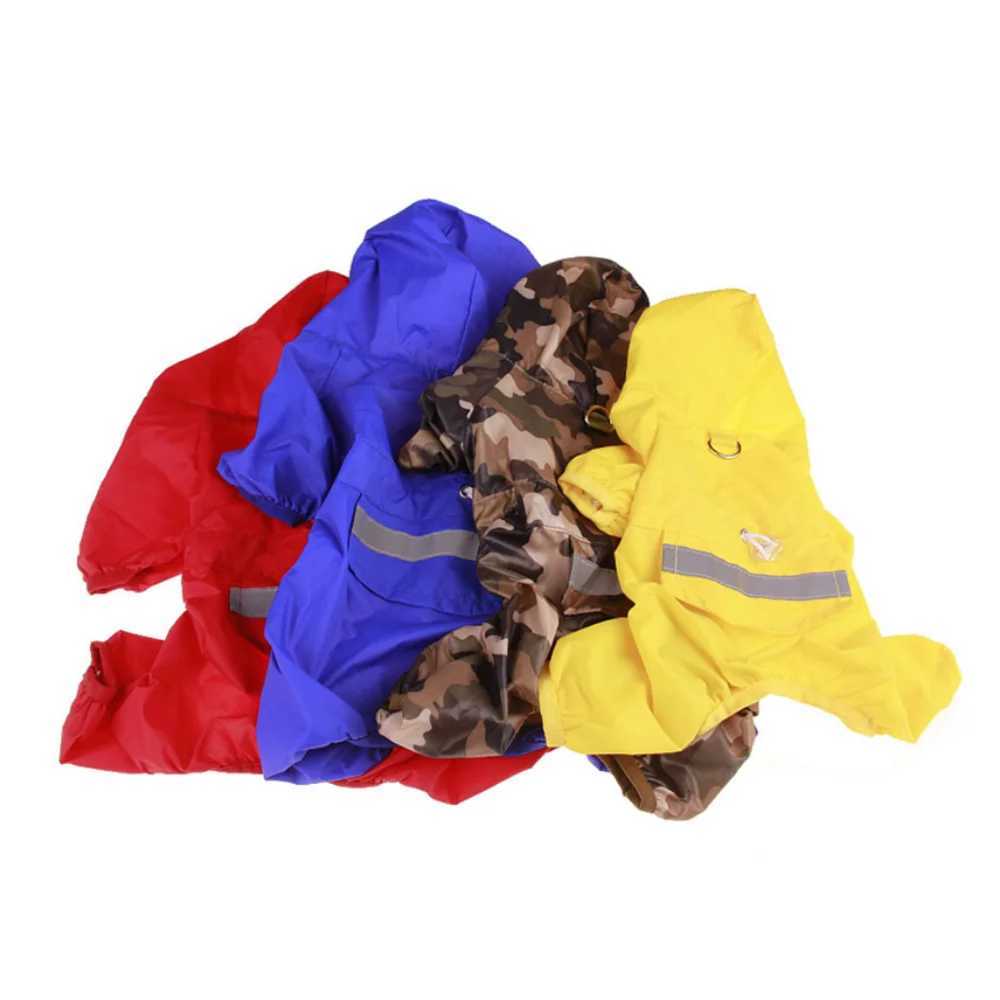 Casual Pet Dog Rain Coat Puppy Clothes Cat Raincoat Waterproof Jacket Outdoor Rainwear Hood Apparel Jumpsuit Pet Supplies ChienXJ250121
