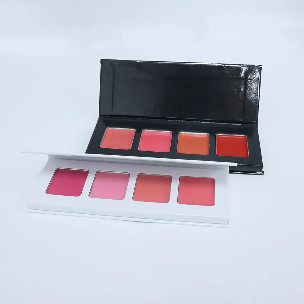 Customized Pink Blush Matte Cream Rosy Blush Makeup Pan Long Wearing High Pigment Orange Blush Palette 250121