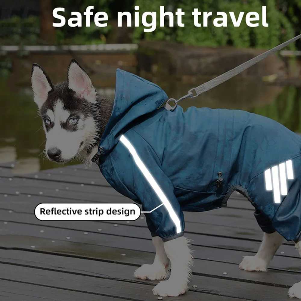 Waterproof Dog Rain Coat Cat Raincoat Outdoor Rainwear Hood Apparel Jumpsuit Puppy Rainy Day Clothes Outdoor Jacket Pet SuppliesXJ250121