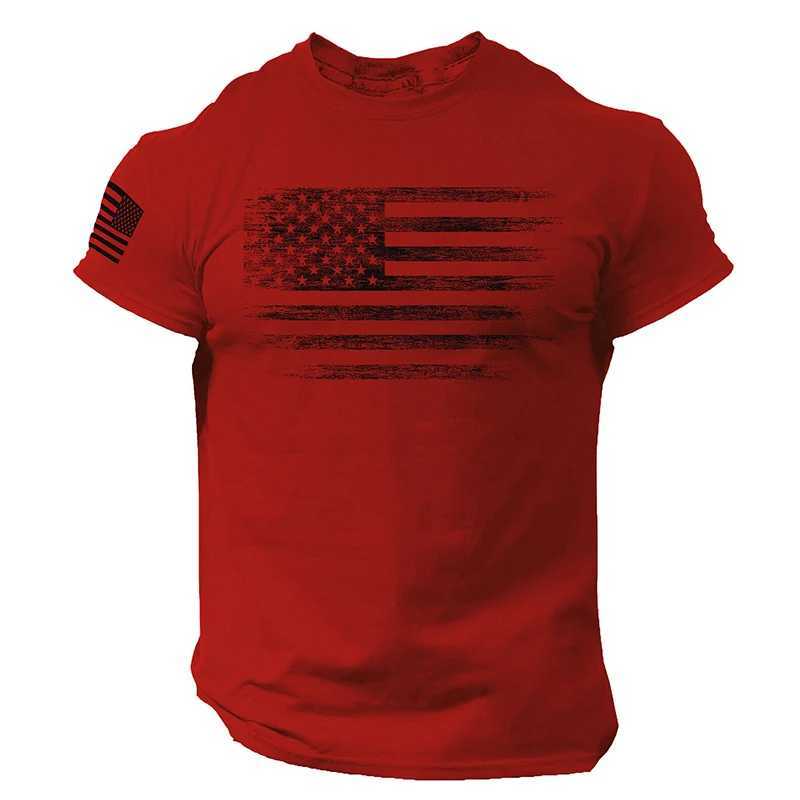 New American USA Flag T-Shirts Print Men Women Fashion Short Sleeve Cotton T Shirt Streetwear Harajuku Unisex Tees Tops ClothingXJ250117