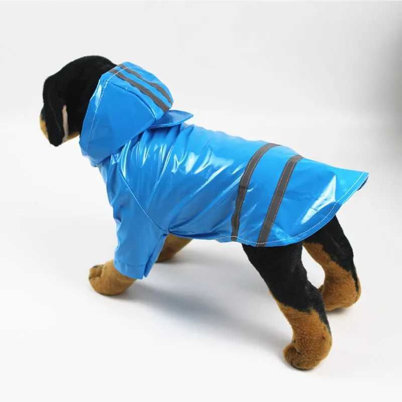 Dog Clothes Hooded Raincoats Reflective Strip Dogs Rain Coat Waterproof Jackets Outdoor Breathable Clothes For Puppies RaincoatXJ250121