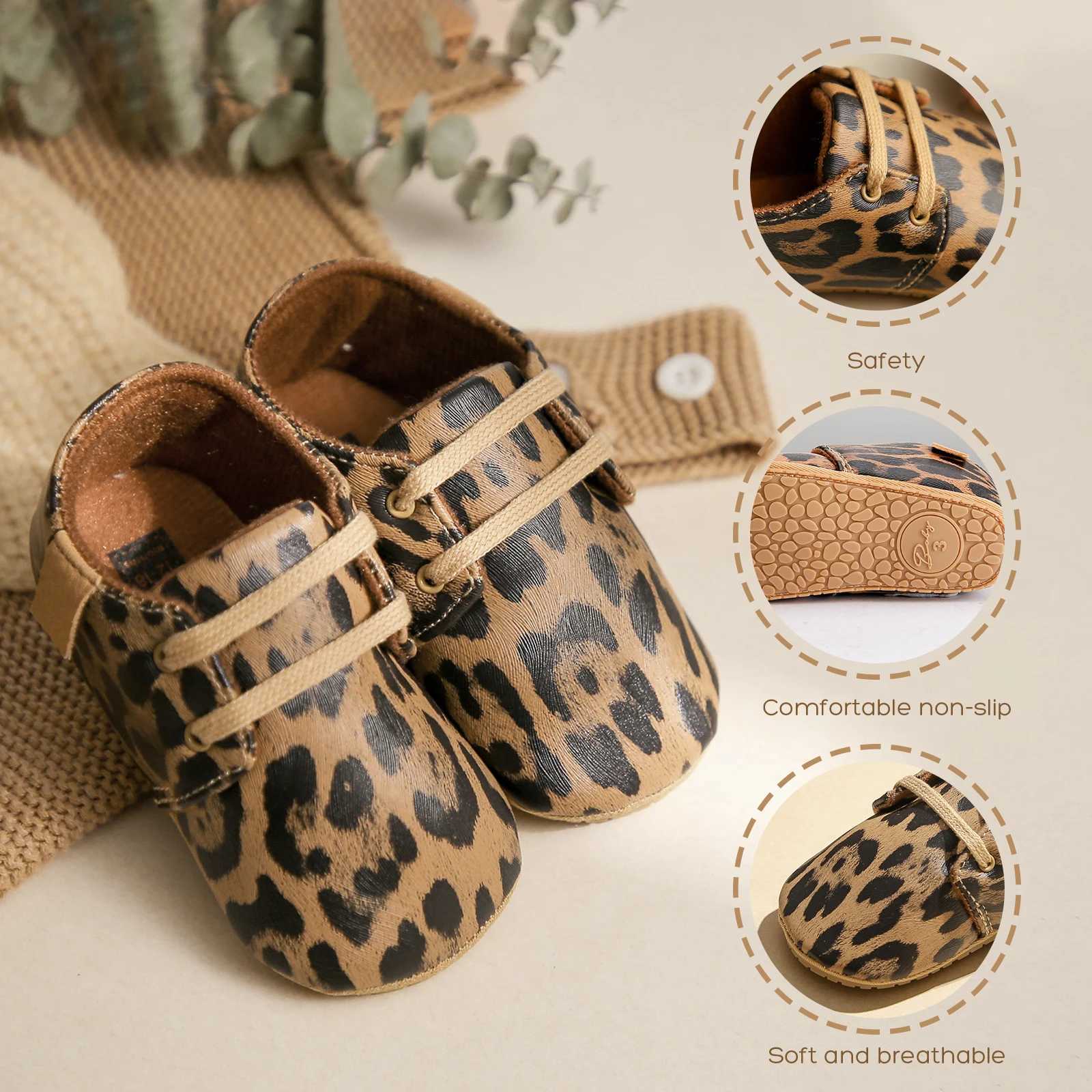 Lets Make 1pc Classic Baby Shoes PU Leather Boys Girls Baby Walking Shoes Pre-Walkers Anti-slip Infant Newborn Moccasins X250129