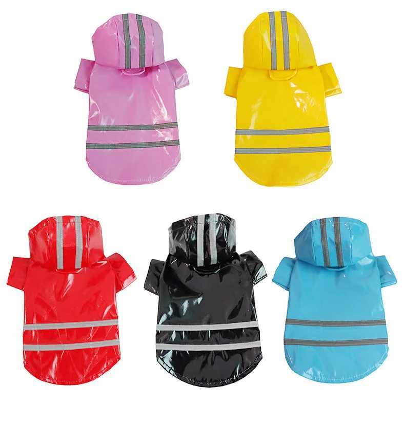 Outdoor Puppy Pet Rain Coat Hoody Dog Clothes Waterproof Dog Raincoat Reflective Rainwear Jackets for Dogs Cats Ropa Para PerrosXJ250121