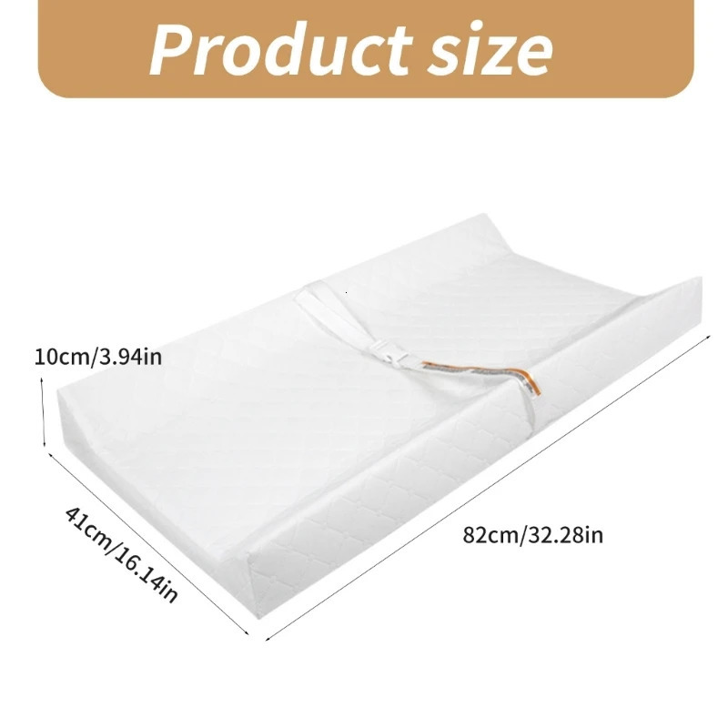 Changing Pad Baby Diaper Changing Table Pad with Fastening Strap for Dresser Top Changing Diaper Mat 32x16inch 250114