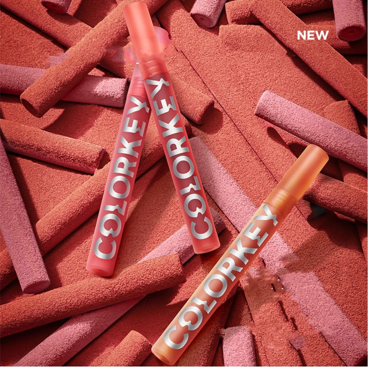 Colorkey White Tube Velvet Matte Lip Gloss Women Beauty Cosmetic Lip Glaze Nude Natural Lip Makeup Waterproof Long-lasting 250108